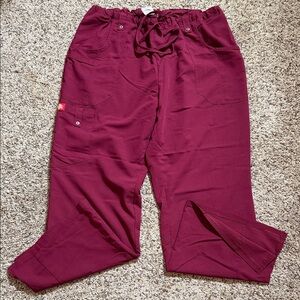 Dickies Women's Burgundy Scrub Pants